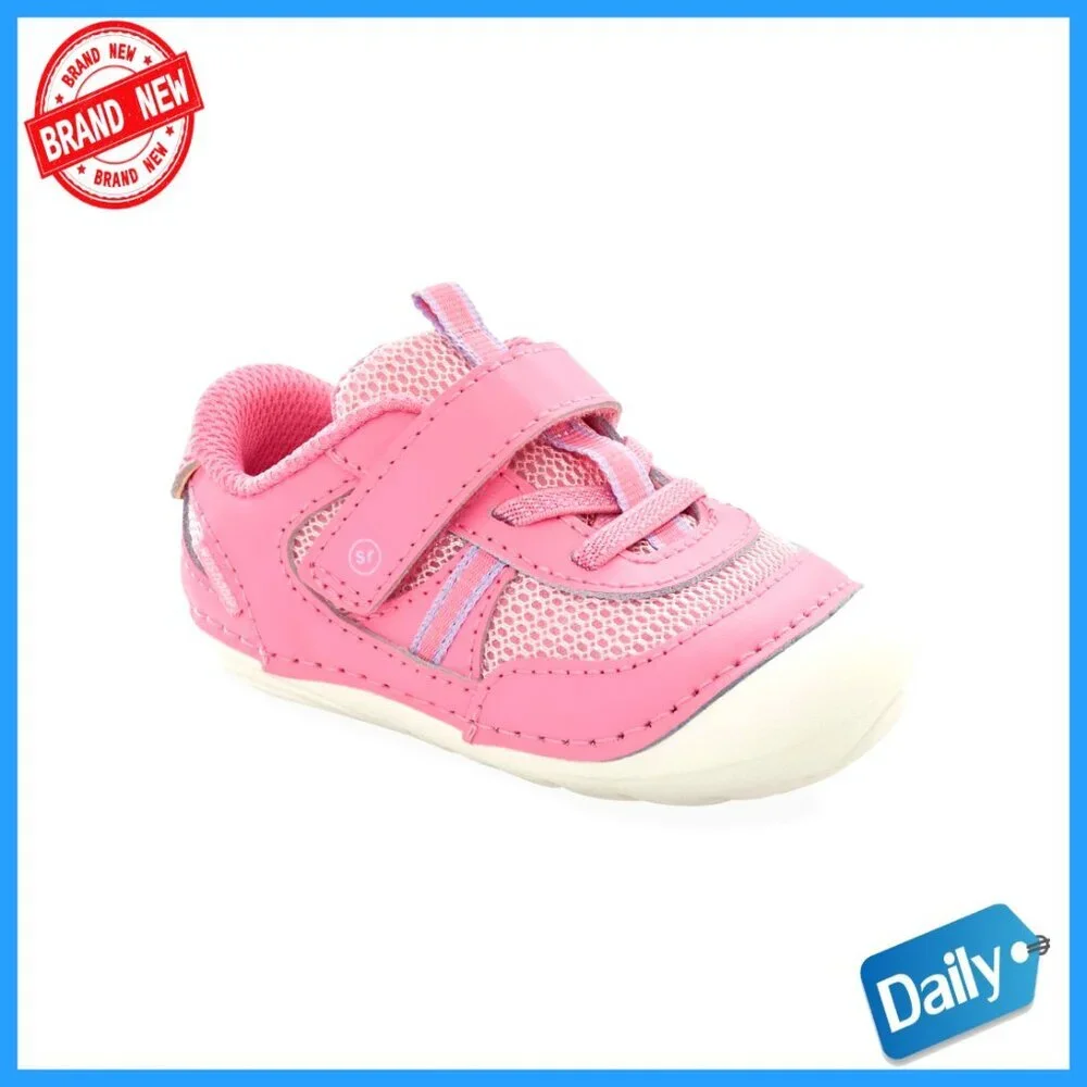 Infant Toddler First Walker Shoes Flexible Sneakers Hook Loop Closure